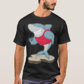 シャークボディビルダンベル Tシャツ (正面)