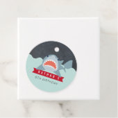 シャークボーイネイビーブループール誕生日 フェイバータグ (インサイチュ)