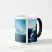 シャークマグ モーフィングマグカップ (正面右)