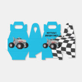 シャークモンスタートラックレース旗誕生日パーティー フェイバーボックス (折り畳みなし)