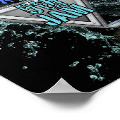 シャークモンスタートラック誕生日ウェルカムサインポスター ポスター (角)