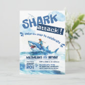 シャークライドサマーパーティー誕生日 招待状 (スタンド正面)