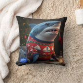 シャークワイルドライフクリスマス装飾用クッション クッション (ブランケット)