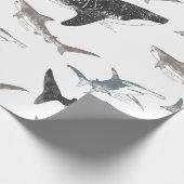 シャーク包装紙 ラッピングペーパー (角)