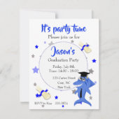 シャーク卒業パーティーの招待 招待状 (正面)