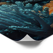 シャーク威厳のあるが海深部を滑空 ポスター (角)