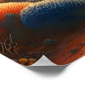 シャーク威厳のあるグライドオ鮮やかーラルガーデン ポスター (角)