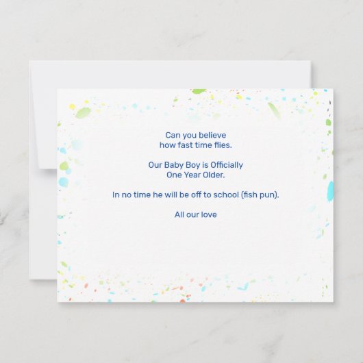 シャーク子供の誕生日写真 (裏面)