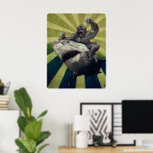 シャーク対ゴリラ ポスター (ホームオフィス)