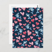 シャーク恋人カード ポストカード (正面/裏面)