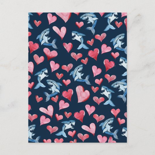 シャーク恋人カード ポストカード (正面)