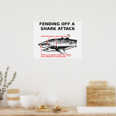 シャーク攻撃ポスター ポスター (キッチン)