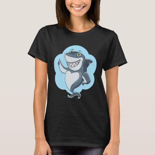 シャーク柄の男の子サメ Tシャツ (正面)