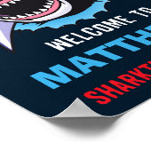シャーク歓迎パーティーサインSharktasticパーティーサイン ポスター (角)