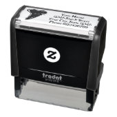 シャーク歯のロゴカスタム差出人住所 セルフインキングスタンプ (商品)