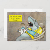 シャーク歯医者は、あなたの恐怖ポストカードよりも強くしなさい ポストカード (正面/裏面)