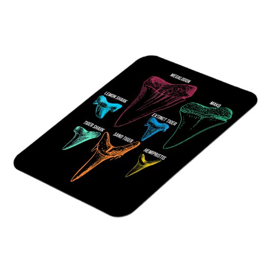 シャーク歯狩り-熱狂するシャークギフト マグネット (左側)