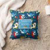 シャーク海賊難破違うデザイン両側 クッション (ブランケット)