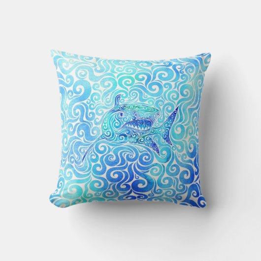 シャーク渦巻形の クッション (正面)