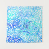 シャーク渦巻形の タペストリー (正面(横))