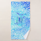 シャーク渦巻形の バスタオル (バスタオル)