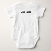 シャーク誕生日ウィッシュ ベビーボディスーツ (裏面)