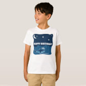 シャーク誕生日ウィッシュ Tシャツ (正面フル)