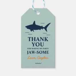 シャーク誕生日パーティーありがとう ギフトタグ