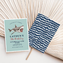 シャーク誕生日パーティーの招待