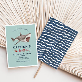 シャーク誕生日パーティーの招待 招待状