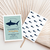 シャーク誕生日パーティーの招待