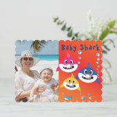 シャーク🌊誕生日パーティークールFabFun Kids 招待状 (スタンド正面)