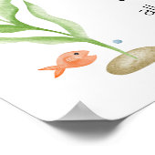 シャーク赤ちゃんシャワー「ゲストブック」サイン ポスター (角)