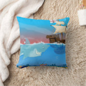 「シャーク追いかけ帆船」「シャーク」「おもしろいシャーク」「車」 クッション (ブランケット)