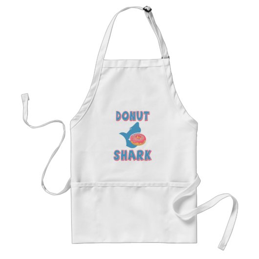 シャーク食べはドーナツだ スタンダードエプロン (正面)