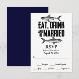 シャーク食べドリンクとビー結婚したズの結婚ため 出欠カード