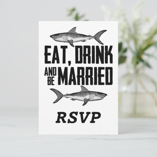 シャーク食べドリンクとベ結婚した白黒結婚ズ 出欠カード (スタンド正面)