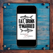 シャーク食べドリンクとベ結婚した白黒結婚ズ 招待状