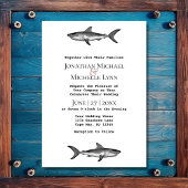 シャーク食べドリンクとベ結婚した白黒結婚ズ 招待状