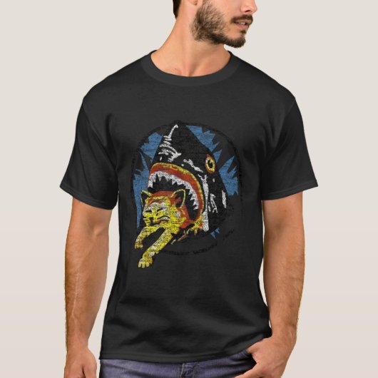 シャーク食べーの猫用シャツ Tシャツ (正面)
