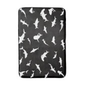 シャーク魚の白い影オンダーク銀河系宇宙 バスマット (正面縦)