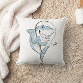 シャーク・アズ・フィッシャーと魚釣り・ロッド クッション (ブランケット)