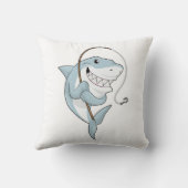 シャーク・アズ・フィッシャーと魚釣り・ロッド クッション (裏面)