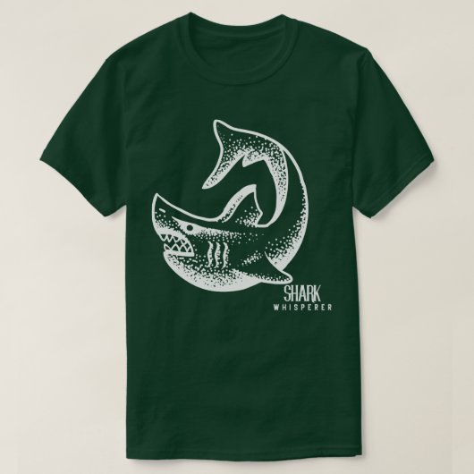 シャーク・ウィスパー素晴らしラー白海の生き物プルオーバー Tシャツ (デザイン正面)