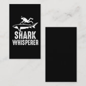 シャーク·ウィスペラー·スキューバ·ダイビング·海·ダイバー 名刺 (正面/裏面)