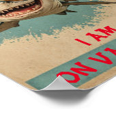 シャーク・オン・バカンスヴィンテージ ポスター (角)