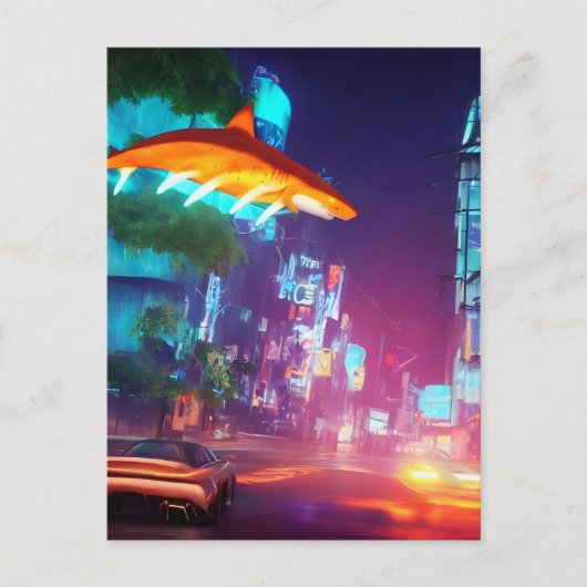 シャーク・オーバー・ザ・シティー・ポストカード ポストカード (正面)