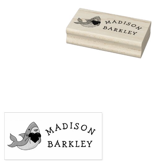 シャーク・キッドのかわいいかわいいの名前ラバースタンプ ラバースタンプ (押印)