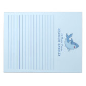 シャーク・キッドのかわいいかわいいメモ帳 ノートパッド (正面)