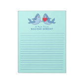 シャーク・キッドのかわいいかわいいメモ帳 ノートパッド (回転)